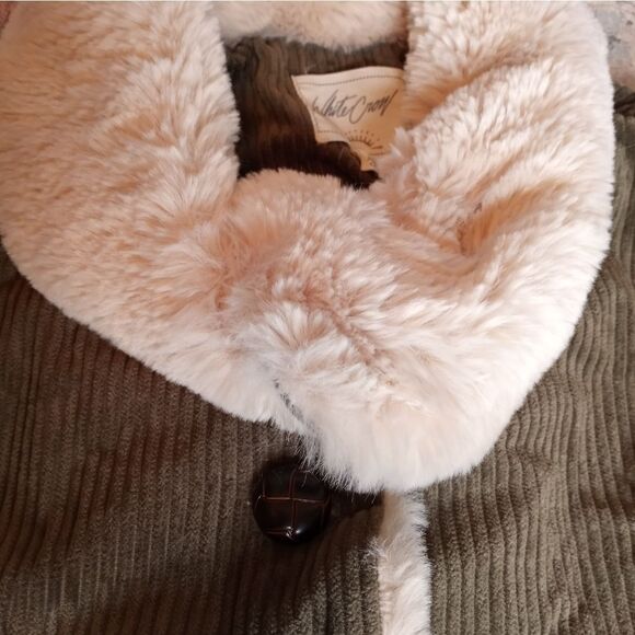 White Crow Womens Jacket Small S Corduroy Long Sleeve Button Up Olive Pockets. - Picture 5 of 12